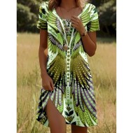 Women's Mini Dress Casual Dress Petite Dress T Shirt Dress Tee Dress Sundress Stylish Casual Vacation Casual Daily Regular Fit Graphic Short Sleeve Cr