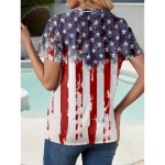 Women's Patriotic T Shirt Graphic Flag American Flag Stylish Casual Red White And Blue Short Sleeve Crew Neck Regular Tops Daily Weekend Print Wine S Women's Patriotic T Shirt Graphic Flag American Flag Stylish Casual Red White And Blue Short Sleeve Crew Neck Regular Tops Daily Weekend Print Wine S