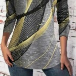 Women's T Shirt Floral Casual Short Sleeve Long Tops Daily Print Dark Gray Summer 2025 Women's T Shirt Floral Casual Short Sleeve Long Tops Daily Print Dark Gray Summer 2025