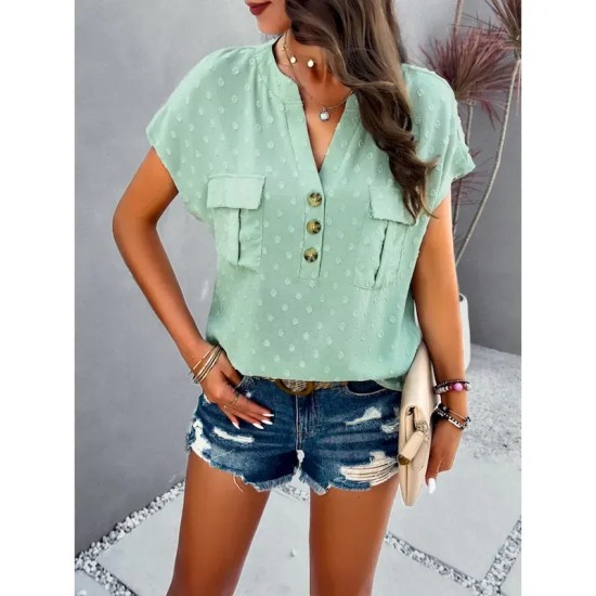 Women's Shirt Linen-Inspired Shirts Blouse Solid Color Stylish Casual Short Sleeve Notched Neck Regular Tops Daily Lace Patchwork Buttons Black White Women's Shirt Linen-Inspired Shirts Blouse Solid Color Stylish Casual Short Sleeve Notched Neck Regular Tops Daily Lace Patchwork Buttons Black White