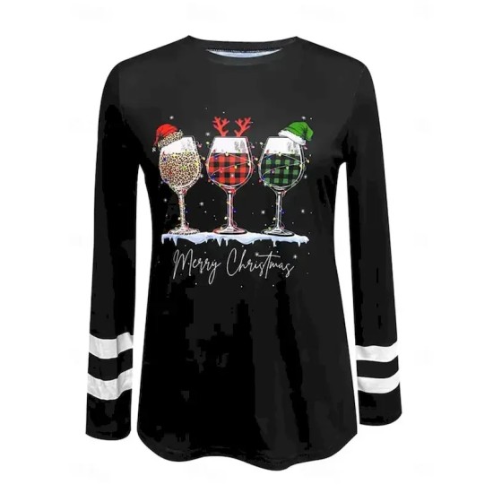 Women's Holiday Sweater V-neck Lights Pattern Long Sleeve Casual Comfort Fit Festive Winter Apparel Knit Jumper Black Multicolor Plus Size 2025 Women's Holiday Sweater V-neck Lights Pattern Long Sleeve Casual Comfort Fit Festive Winter Apparel Knit Jumper Black Multicolor Plus Size 2025