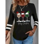 Women's Holiday Sweater V-neck Lights Pattern Long Sleeve Casual Comfort Fit Festive Winter Apparel Knit Jumper Black Multicolor Plus Size 2025 Women's Holiday Sweater V-neck Lights Pattern Long Sleeve Casual Comfort Fit Festive Winter Apparel Knit Jumper Black Multicolor Plus Size 2025