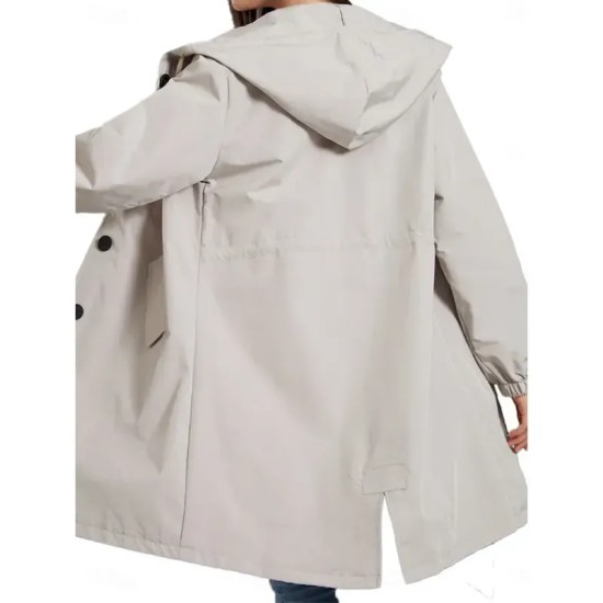 Women's Casual Jacket Trench Coat Outdoor Street Daily Wear Fall Winter Regular Coat Regular Fit Thermal Warm Rain Waterproof Breathable Stylish Casua Women's Casual Jacket Trench Coat Outdoor Street Daily Wear Fall Winter Regular Coat Regular Fit Thermal Warm Rain Waterproof Breathable Stylish Casua
