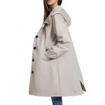 Women's Casual Jacket Trench Coat Outdoor Street Daily Wear Fall Winter Regular Coat Regular Fit Thermal Warm Rain Waterproof Breathable Stylish Casua Women's Casual Jacket Trench Coat Outdoor Street Daily Wear Fall Winter Regular Coat Regular Fit Thermal Warm Rain Waterproof Breathable Stylish Casua