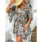 Women's Mini Dress Petite Dress Casual Dress Floral Dress Summer Dress Slip Dress Fashion Modern Daily Beach Weekend Regular Fit Floral 3\/4 Length Sle Women's Mini Dress Petite Dress Casual Dress Floral Dress Summer Dress Slip Dress Fashion Modern Daily Beach Weekend Regular Fit Floral 3\/4 Length Sle