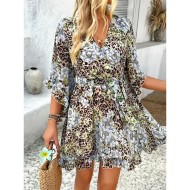 Women's Mini Dress Petite Dress Casual Dress Floral Dress Summer Dress Slip Dress Fashion Modern Daily Beach Weekend Regular Fit Floral 3\/4 Length Sle Women's Mini Dress Petite Dress Casual Dress Floral Dress Summer Dress Slip Dress Fashion Modern Daily Beach Weekend Regular Fit Floral 3\/4 Length Sle