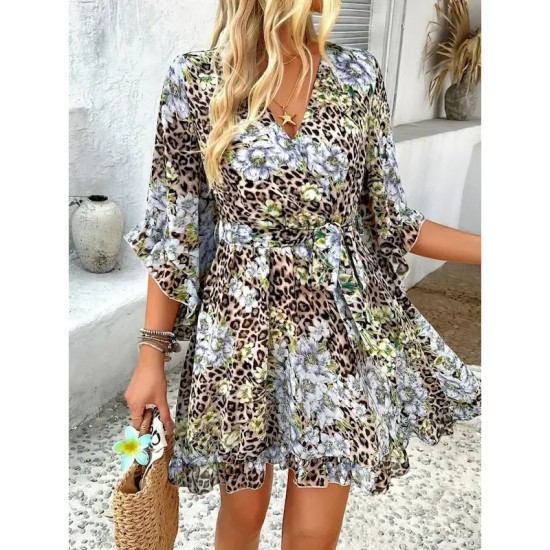 Women's Mini Dress Petite Dress Casual Dress Floral Dress Summer Dress Slip Dress Fashion Modern Daily Beach Weekend Regular Fit Floral 3\/4 Length Sle Women's Mini Dress Petite Dress Casual Dress Floral Dress Summer Dress Slip Dress Fashion Modern Daily Beach Weekend Regular Fit Floral 3\/4 Length Sle