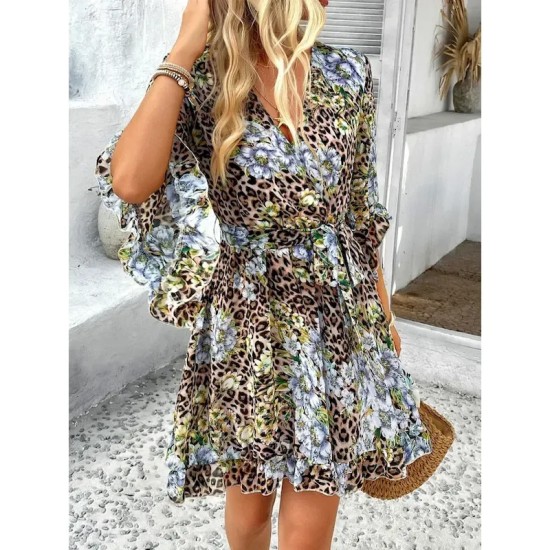 Women's Mini Dress Petite Dress Casual Dress Floral Dress Summer Dress Slip Dress Fashion Modern Daily Beach Weekend Regular Fit Floral 3\/4 Length Sle Women's Mini Dress Petite Dress Casual Dress Floral Dress Summer Dress Slip Dress Fashion Modern Daily Beach Weekend Regular Fit Floral 3\/4 Length Sle