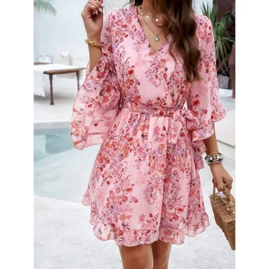 Women's Mini Dress Petite Dress Casual Dress Floral Dress Summer Dress Slip Dress Fashion Modern Daily Beach Weekend Regular Fit Floral 3\/4 Length Sle Women's Mini Dress Petite Dress Casual Dress Floral Dress Summer Dress Slip Dress Fashion Modern Daily Beach Weekend Regular Fit Floral 3\/4 Length Sle