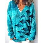 Women's Cardigan Daily Graphic Animal Geometric Ribbed V Neck Buttons Print Long Sleeve Regular Tops Knit Outdoor Weekend Pink Red Spring Fall 2025 Women's Cardigan Daily Graphic Animal Geometric Ribbed V Neck Buttons Print Long Sleeve Regular Tops Knit Outdoor Weekend Pink Red Spring Fall 2025