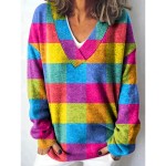 Women's Cardigan Daily Graphic Animal Geometric Ribbed V Neck Buttons Print Long Sleeve Regular Tops Knit Outdoor Weekend Pink Red Spring Fall 2025 Women's Cardigan Daily Graphic Animal Geometric Ribbed V Neck Buttons Print Long Sleeve Regular Tops Knit Outdoor Weekend Pink Red Spring Fall 2025